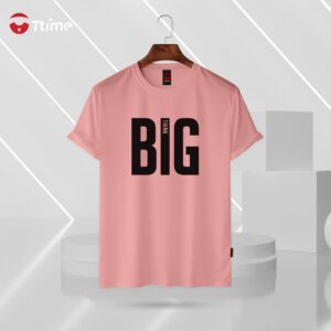 Bid peach pink half sleeve t-shirt