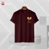 Pocket jerry chocolate color half sleeve t-shirt