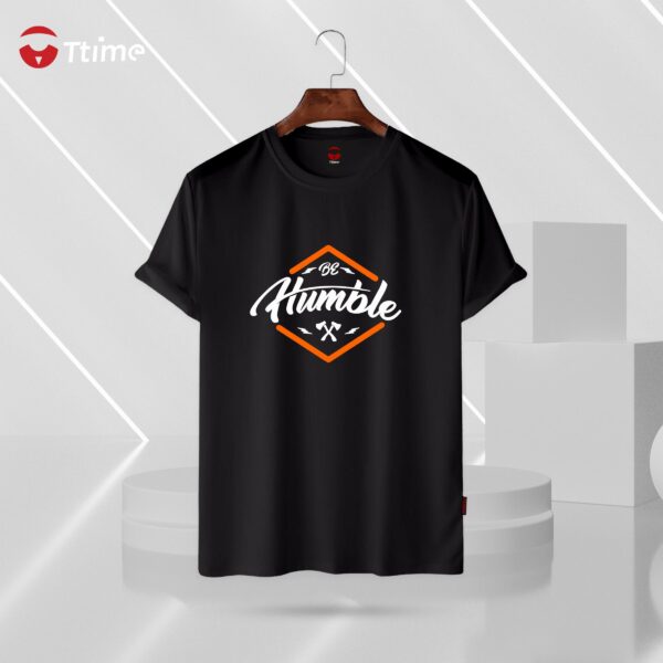 Be humble black half sleeve t-shirt