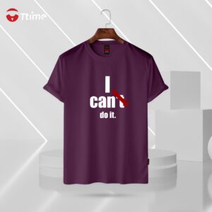 I can purple color half sleeve t-shirt