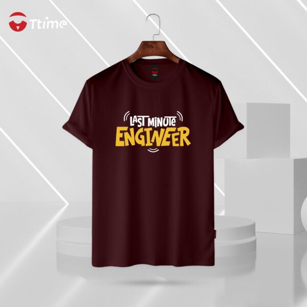 last minute Engineer chocolate color half sleeve t-shirt