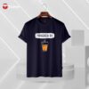 Powered by tea navy blue half sleeve t-shirt