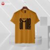 Smile mastered yellow half sleeve t-shirt