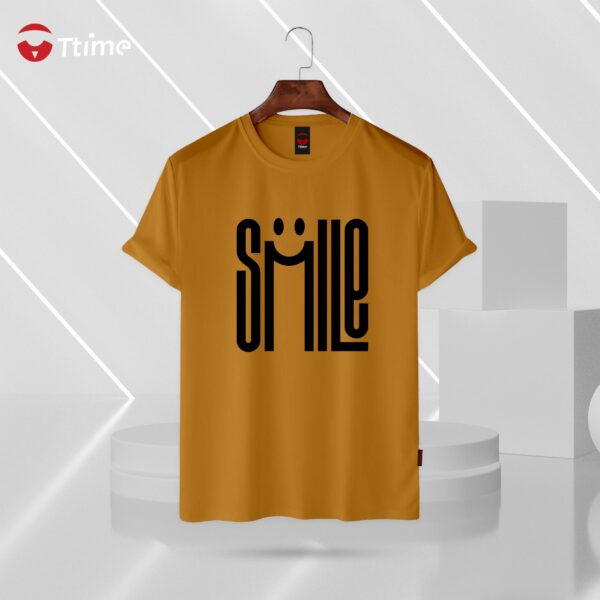 Smile mastered yellow half sleeve t-shirt