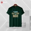 Think outside box bottle green half sleeve t-shirt