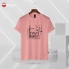 Travel buddies peach pink half sleeve t-shirt