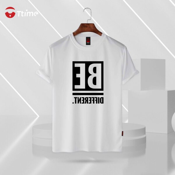 Be different white half sleeve t-shirt